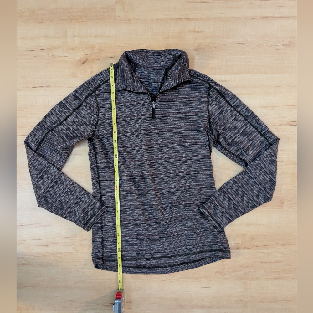Medium Lululemon Striped Quarter-Zip - Picture 5 of 13